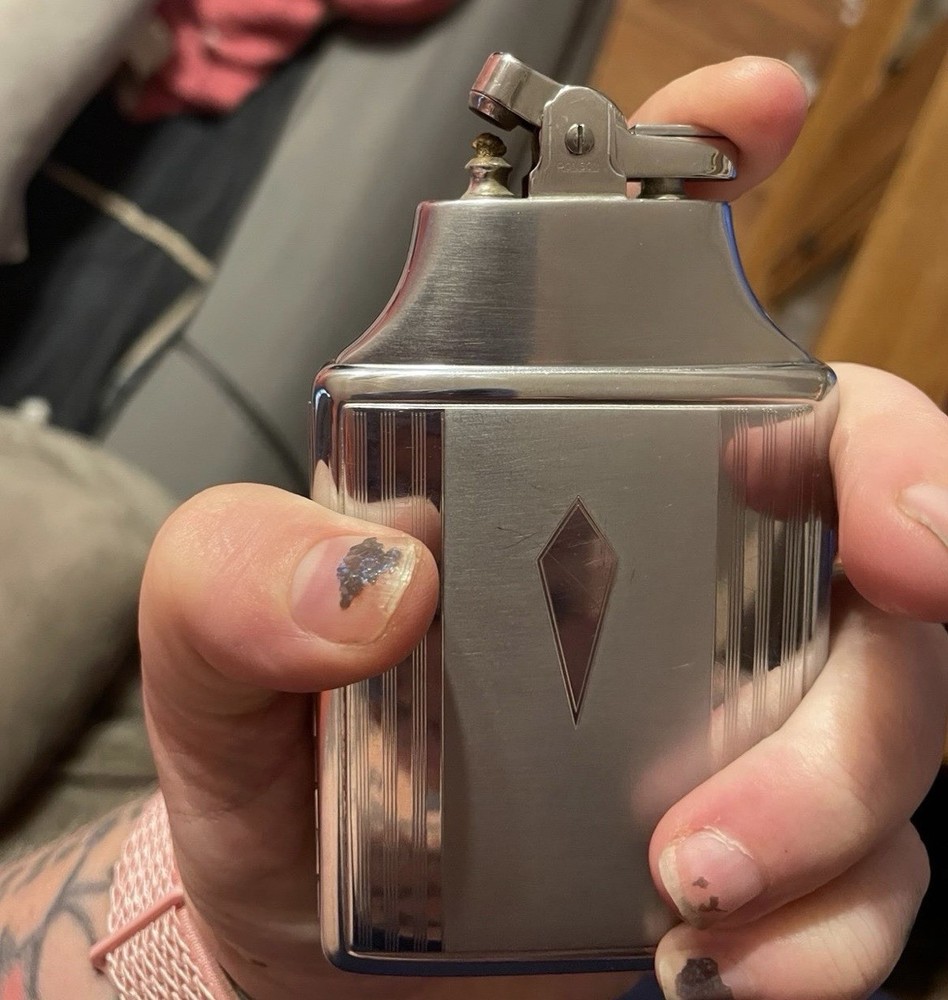 vintage Ronson Mastercase cigarette case and lighter. (untested)