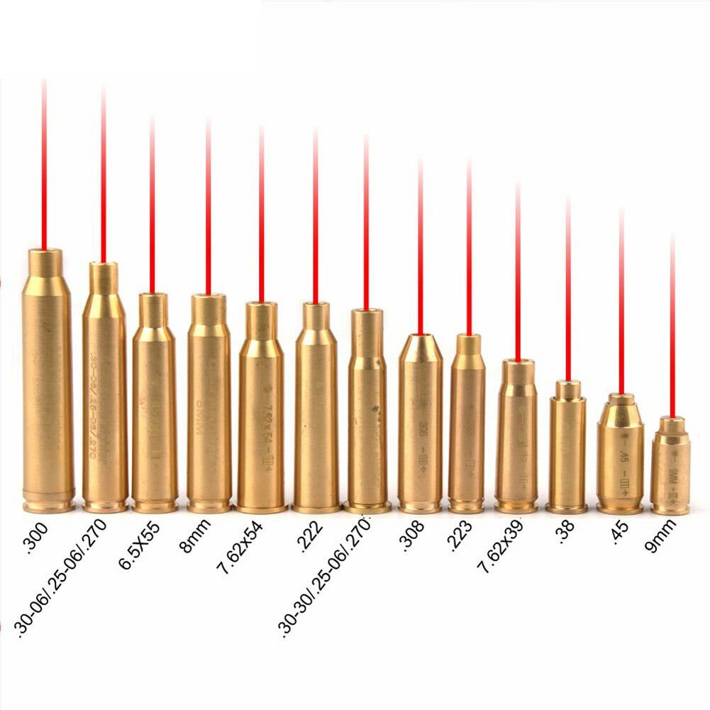 Laser Bore Sight Sighter BoreSighter Red Dot Laser Cartridge Battery Included US