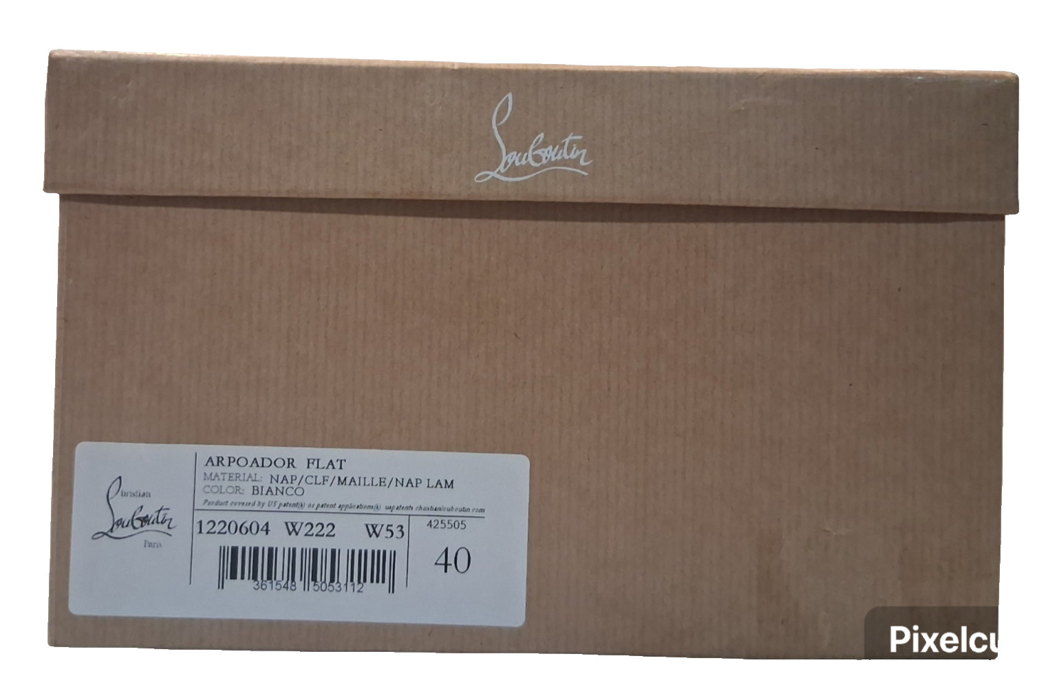 CHRISTIAN LOUBOUTIN Empty Shoe Box (14.5”x8.5"x5") Storage Medium Tissue Paper