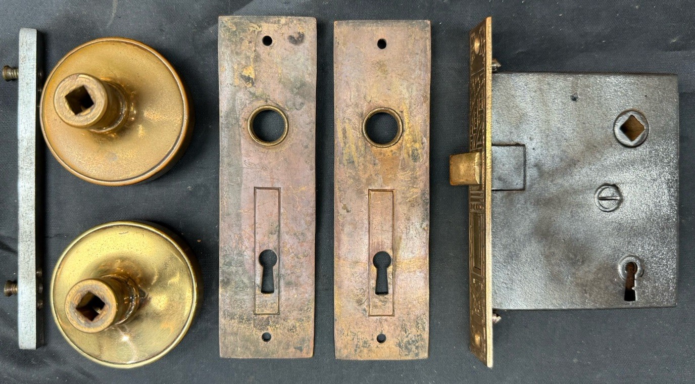 Corbin 1895 Ceylon Passage Set Drum Knobs Eastlake Victorian 1 Of 11 Sets