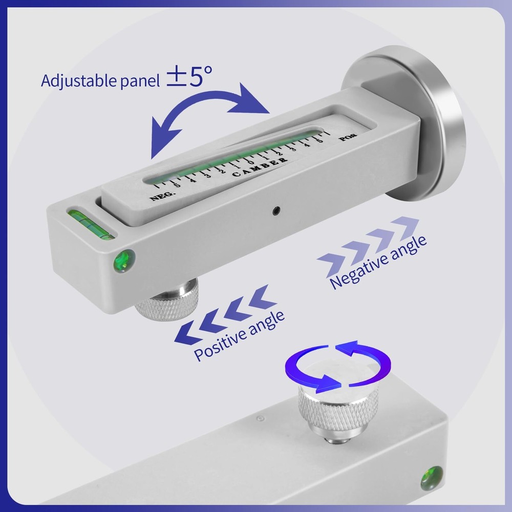 Adjustable Gauge Tool, Wheel Camber, Caster Pillar and Wheel Alignment Tools for