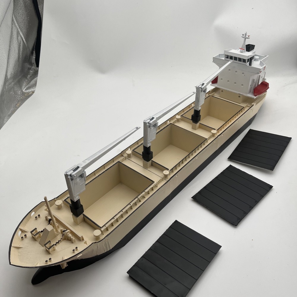 Unpainted/ Unassembled Version, ho scale built Bulk Cargo Ship 28” Long