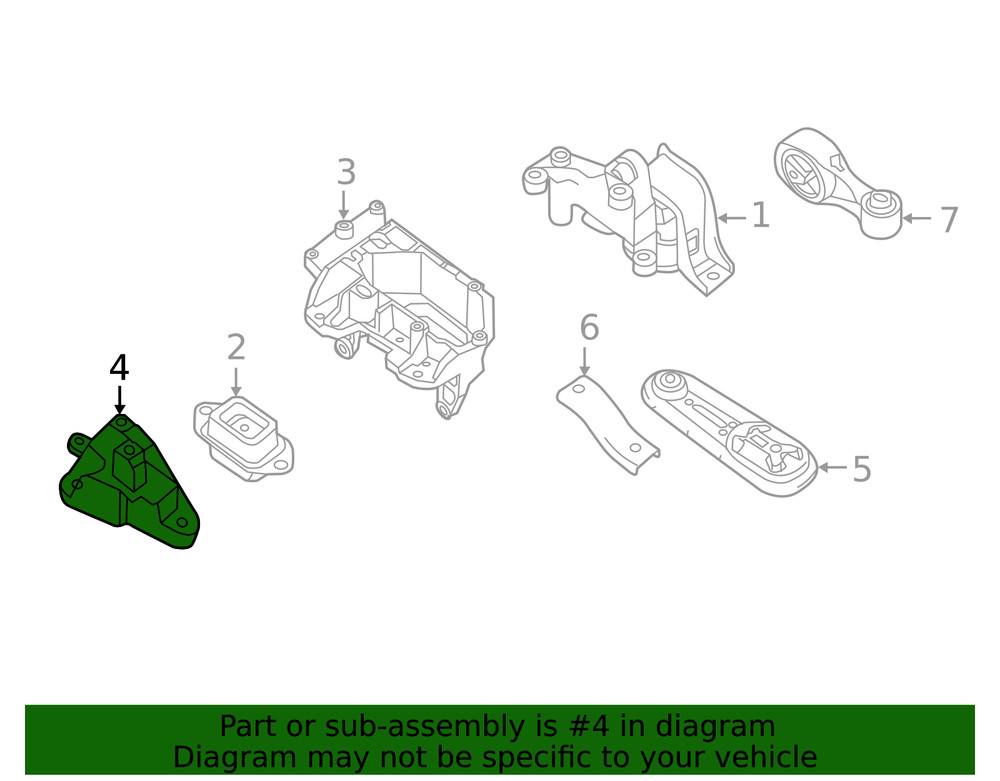 Genuine Nissan Engine Mount Bracket 11253-3RU1A