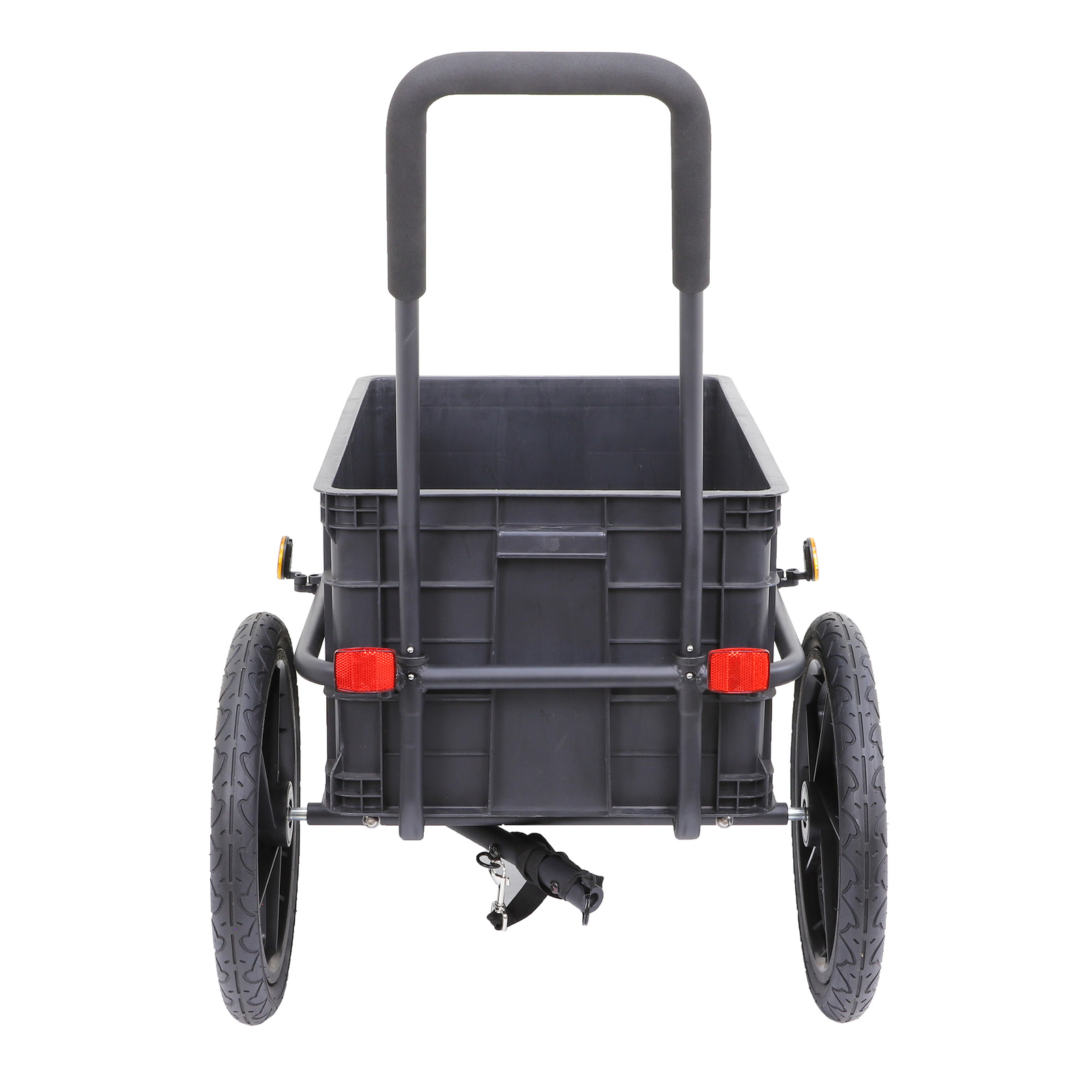 Xspec 2-in-1 Bike Cargo Trailer Pushcart with Tow Hitch and Removable Handlebar