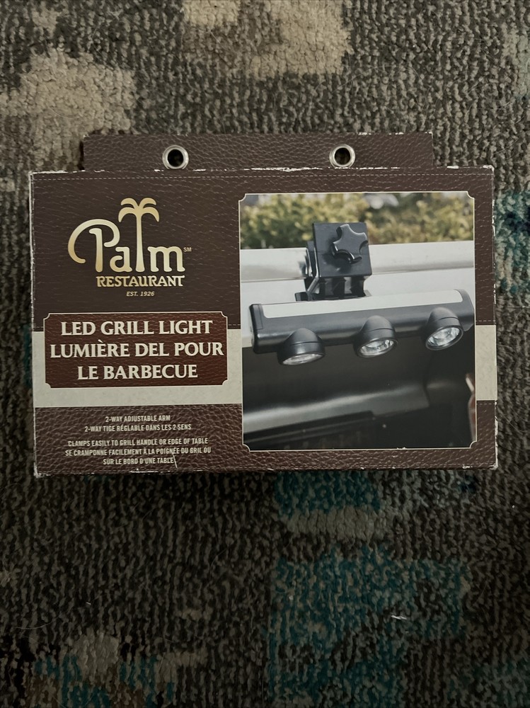 LED Grill Light By Palm Restaurants battery powered using 3x C Batteries