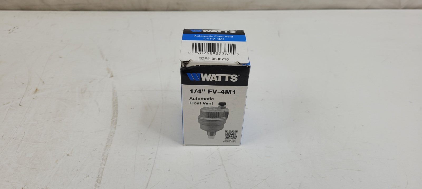 WATTS 1/4" FV-4M1 REGULATOR AUTOMATIC FLOAT VENT 150 PSI 240° F NEW
