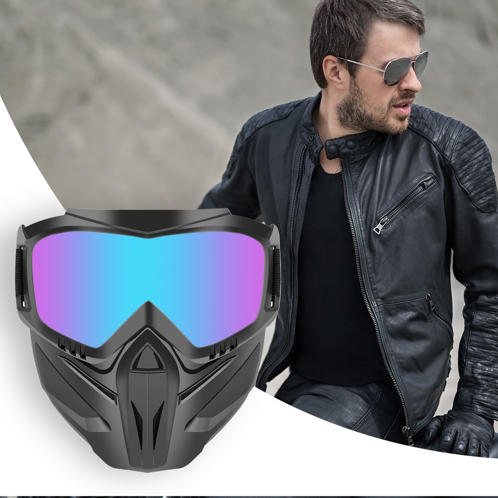 Goggles With Face Cover Riding Goggles Adjustable Motorcycle Goggles