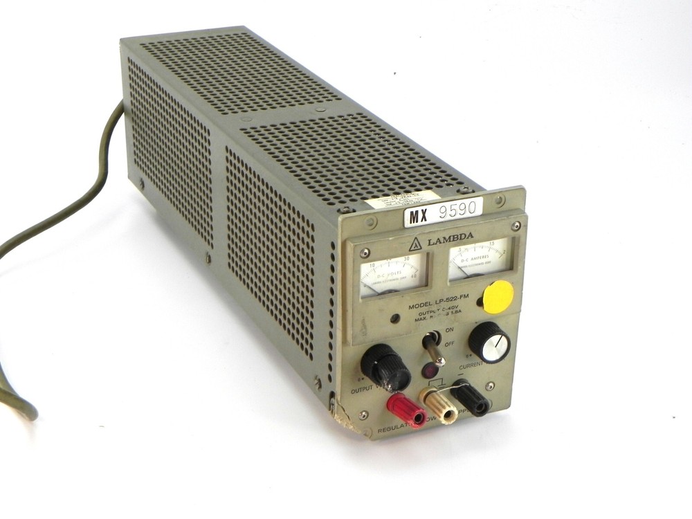Lambda LP-522-FM Regulated DC Power Supply, 40V, 1.8A Powers On, Physical Damage