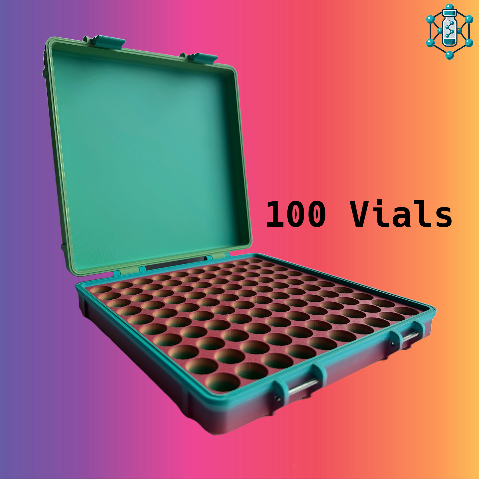 3ml Peptide Vial Storage Rack | Durable Organizer for GLP-1 & Peptide Protocols
