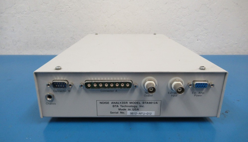 BTA Technology Noise Analyzer Amplifier/Filters Model BTA9812A