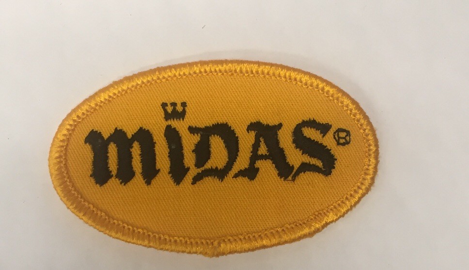MIDAS   VINTAGE EMBROIDERED PATCH