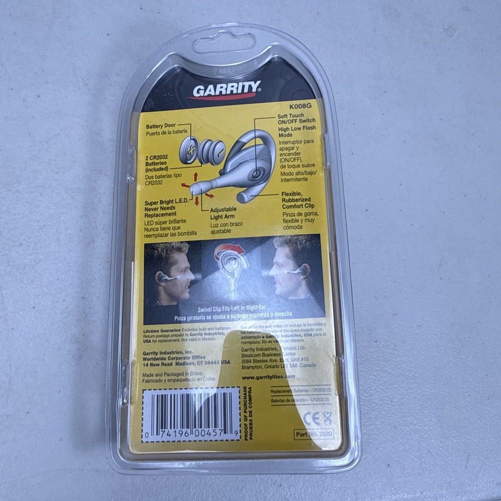 Garrity LED Hands Free Reading Light