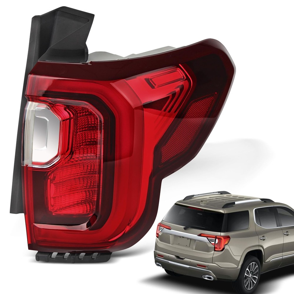 KNSPEC LED Tail Lights Assembly Compatible with 2020-2023 Acadia Outer Red