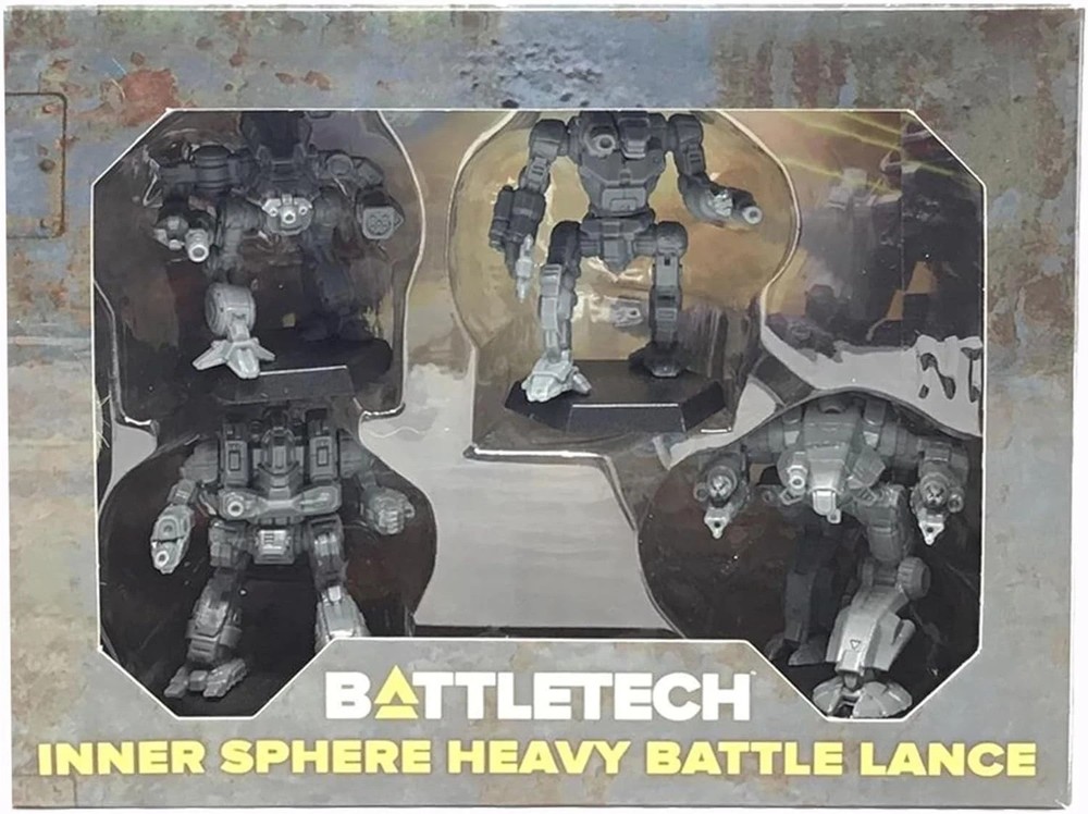 Battletech Grey Mini Pack: Inner Sphere Heavy Battle Lance