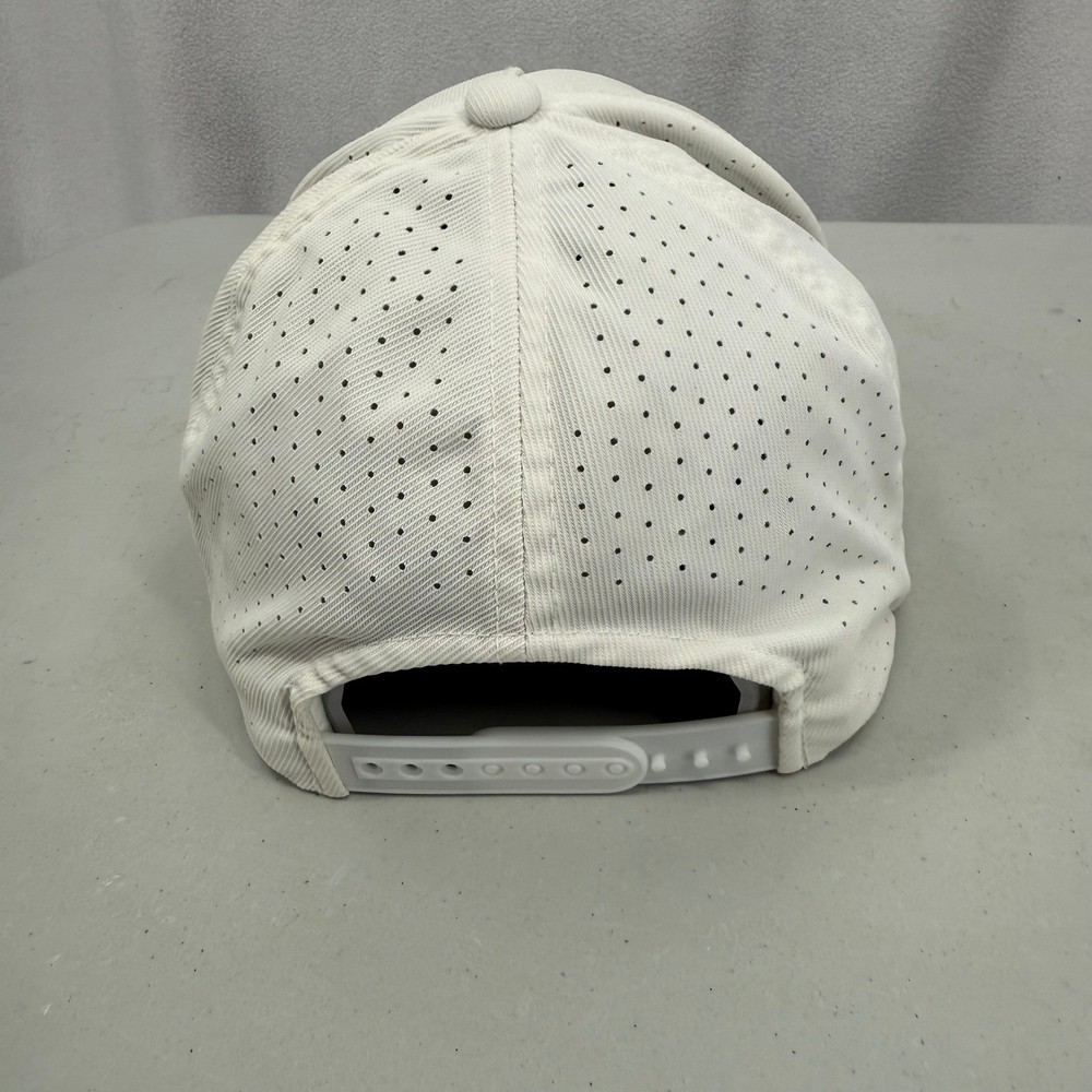 Mens White Pray For Birdies Golf Hat Snapback Patch Cap Perforated Adjustable