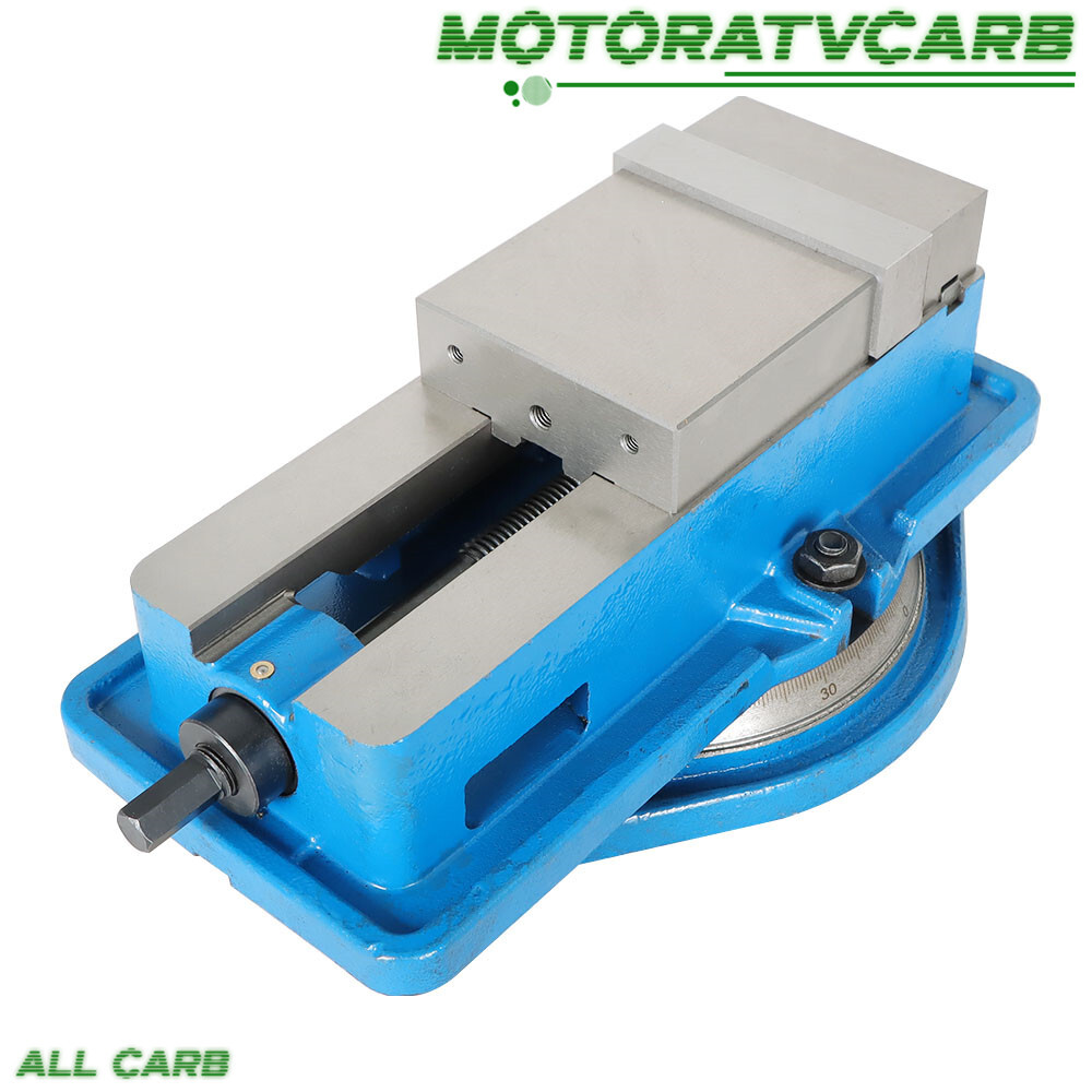 ALL-CARB 4" Lockdown Vise Precision Milling Machine Bench Clamp Vice With Base