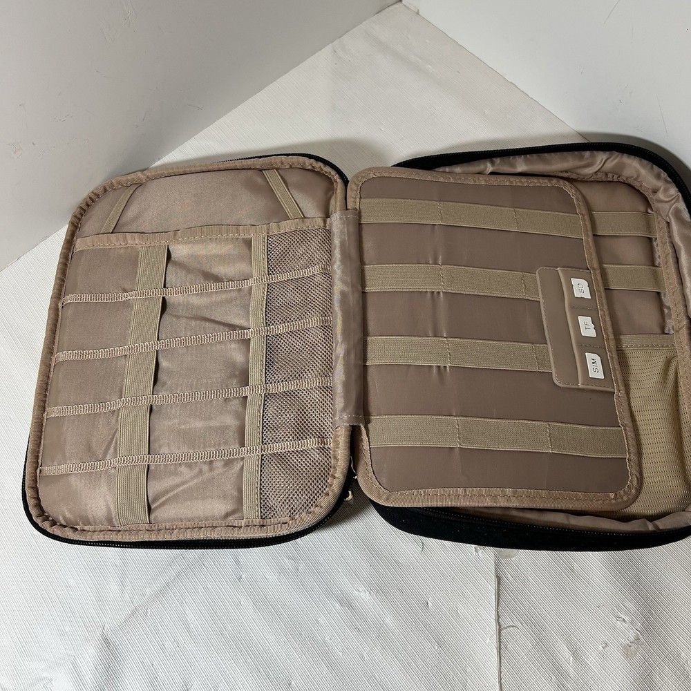 Bagsmart quilted electronics organizer travel bag