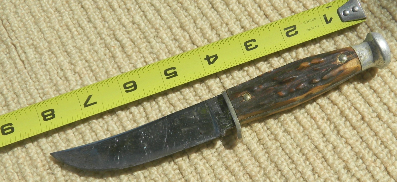 Case Fixed Blade Hunting ,Trapping , Hiking, Camping Knife with Sheath Vintage