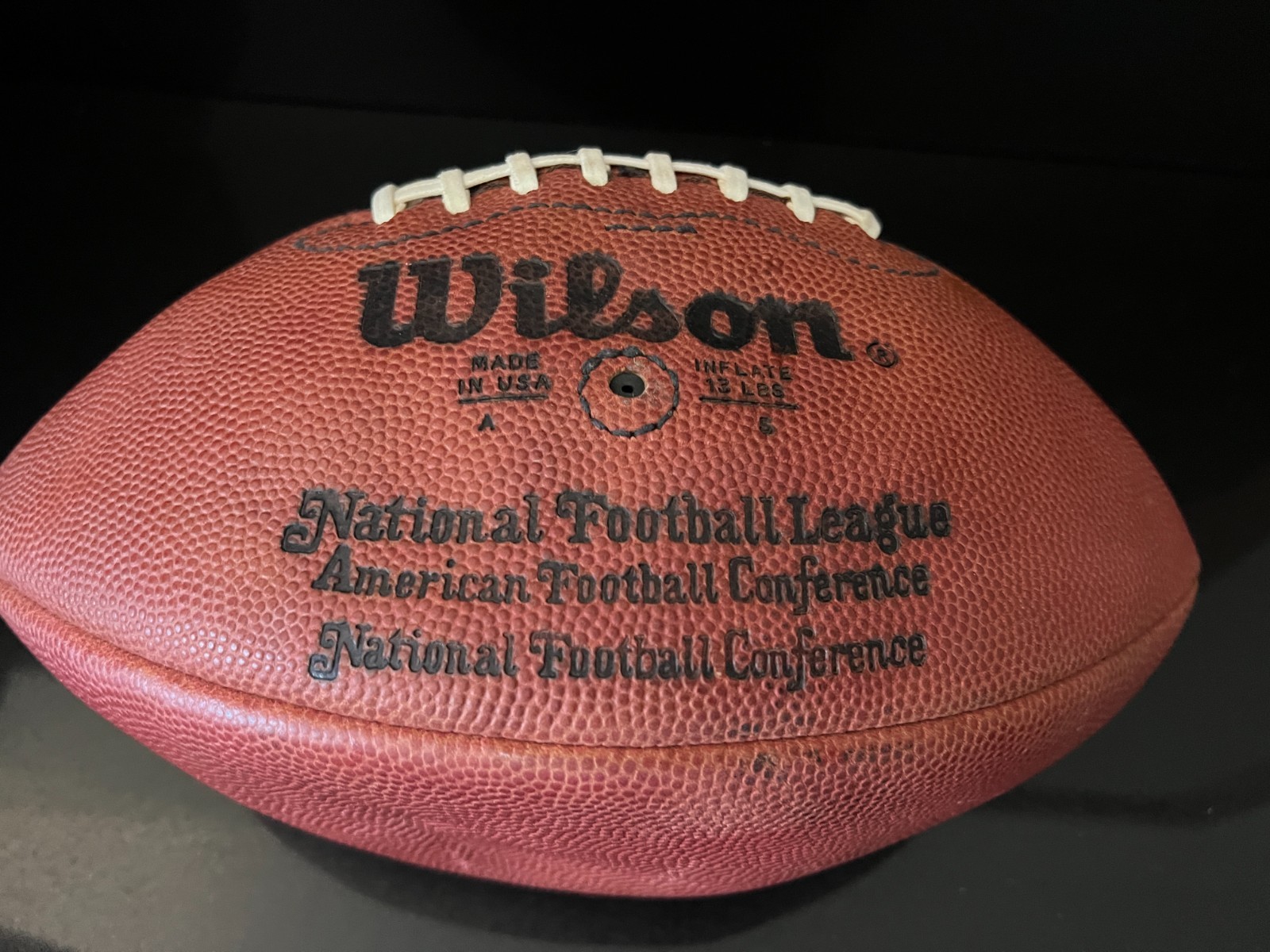 1970'S Pete Rozelle OAKLAND RAIDERS GAME USED WILSON PRO FOOTBALL EQUIP MANAGER