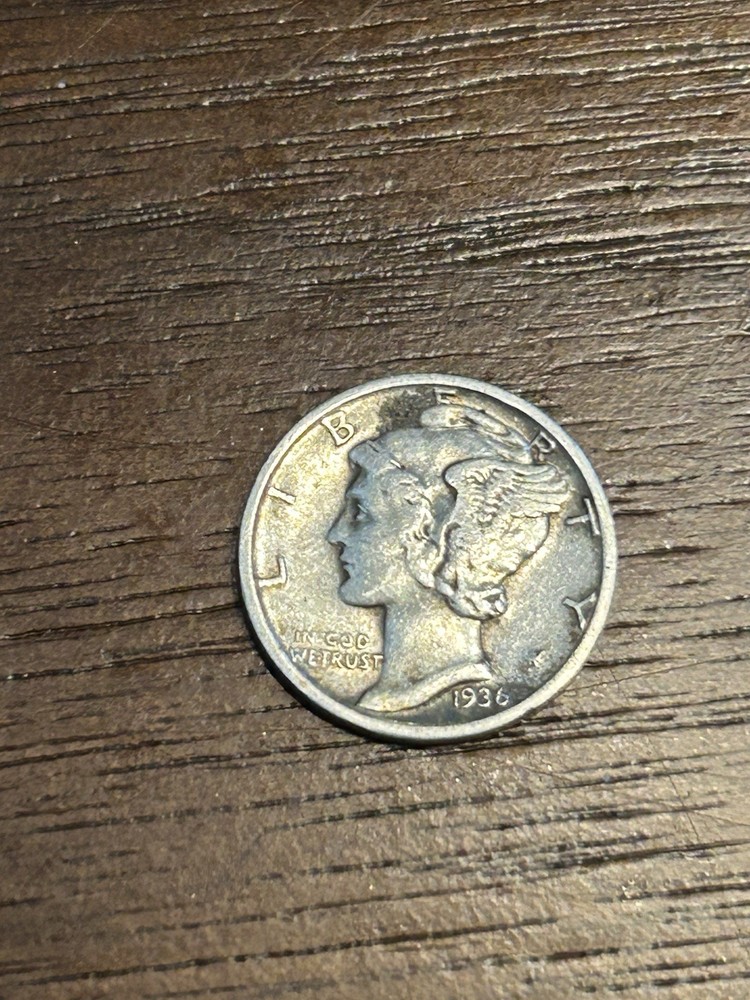 1936 Mercury Dime VF