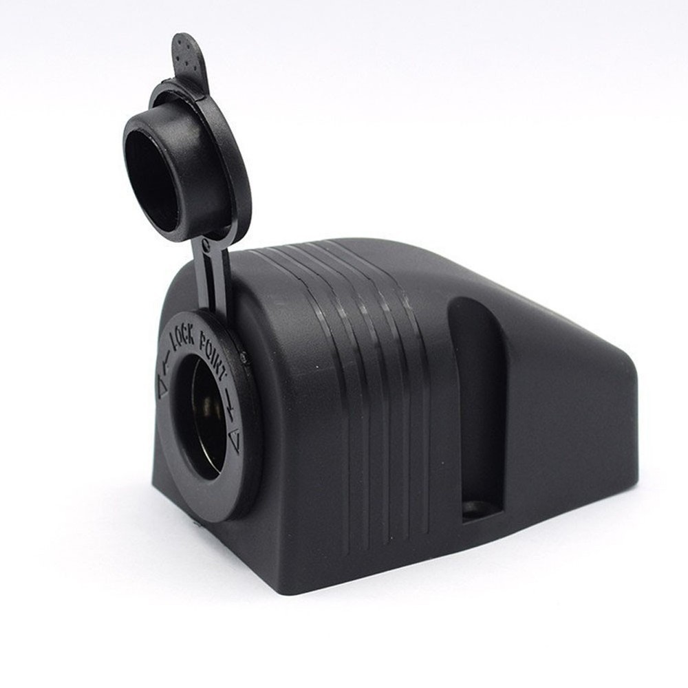 Car Boat Cigar Lighter Socket Surface Power Plug Outlet Mount Base Accessories