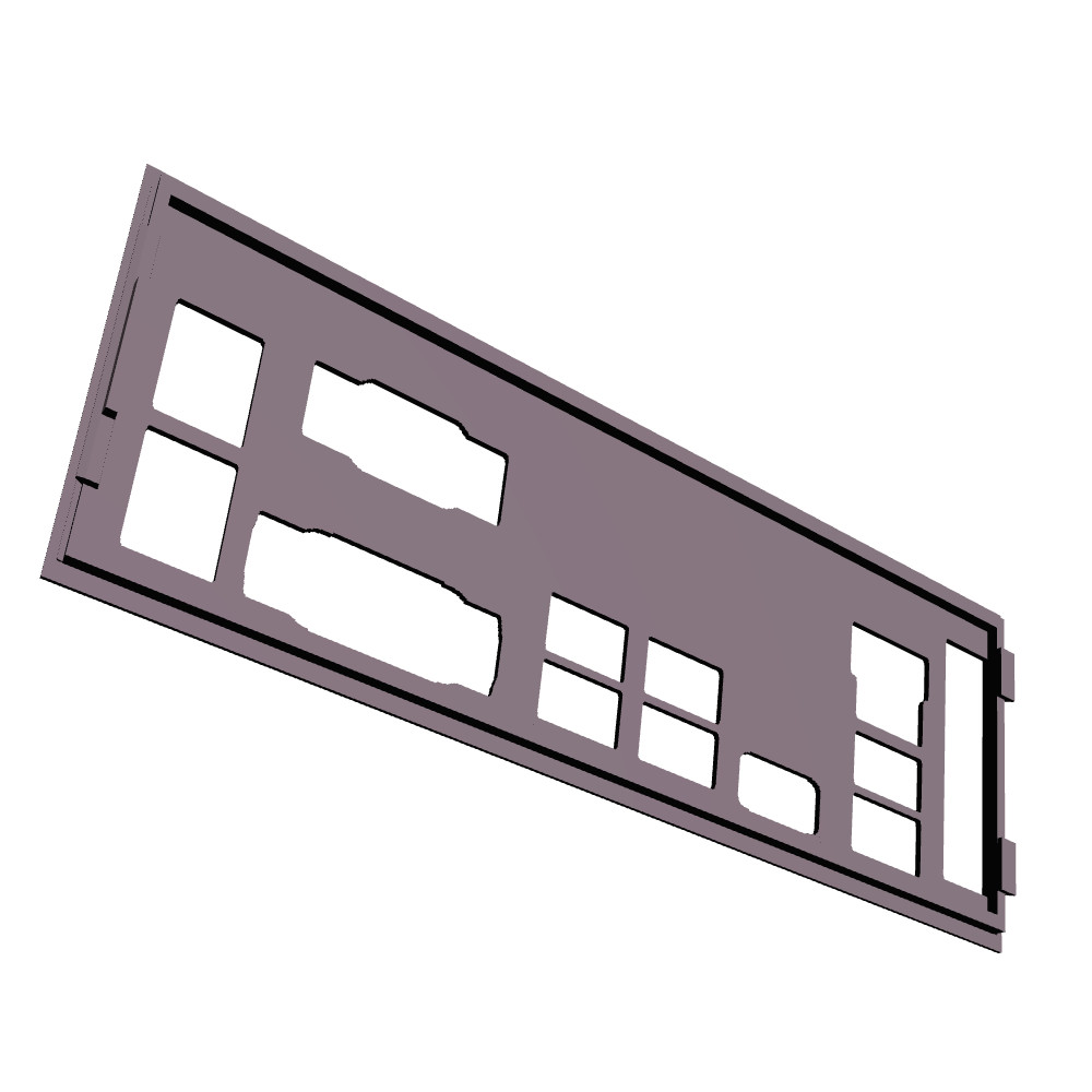 Asus B85M-G I/O Shield, 3D Printed, IO Backplate