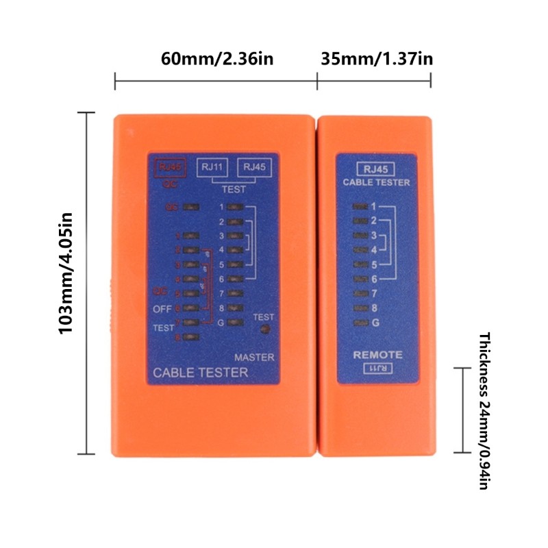 Professional Networking Line Tester With LED Indicators For Easy