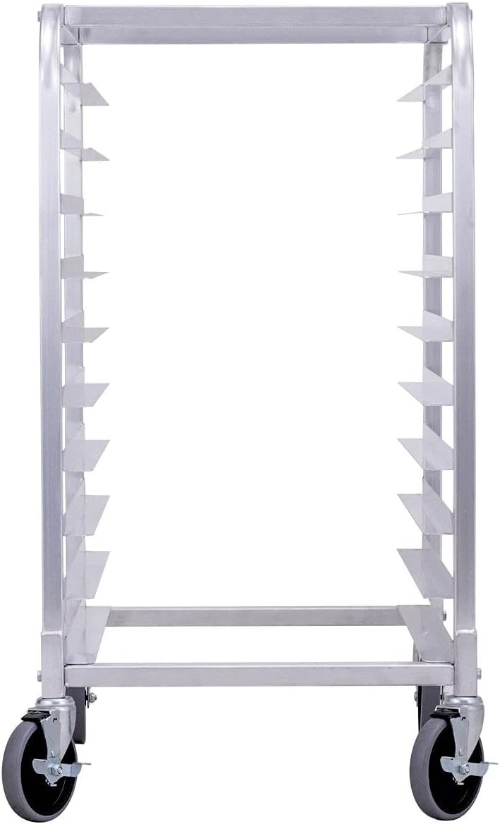 Costway 10 Sheet Aluminum Bakery Rack Rolling Commercial Cookie Bun Pan Kitchen