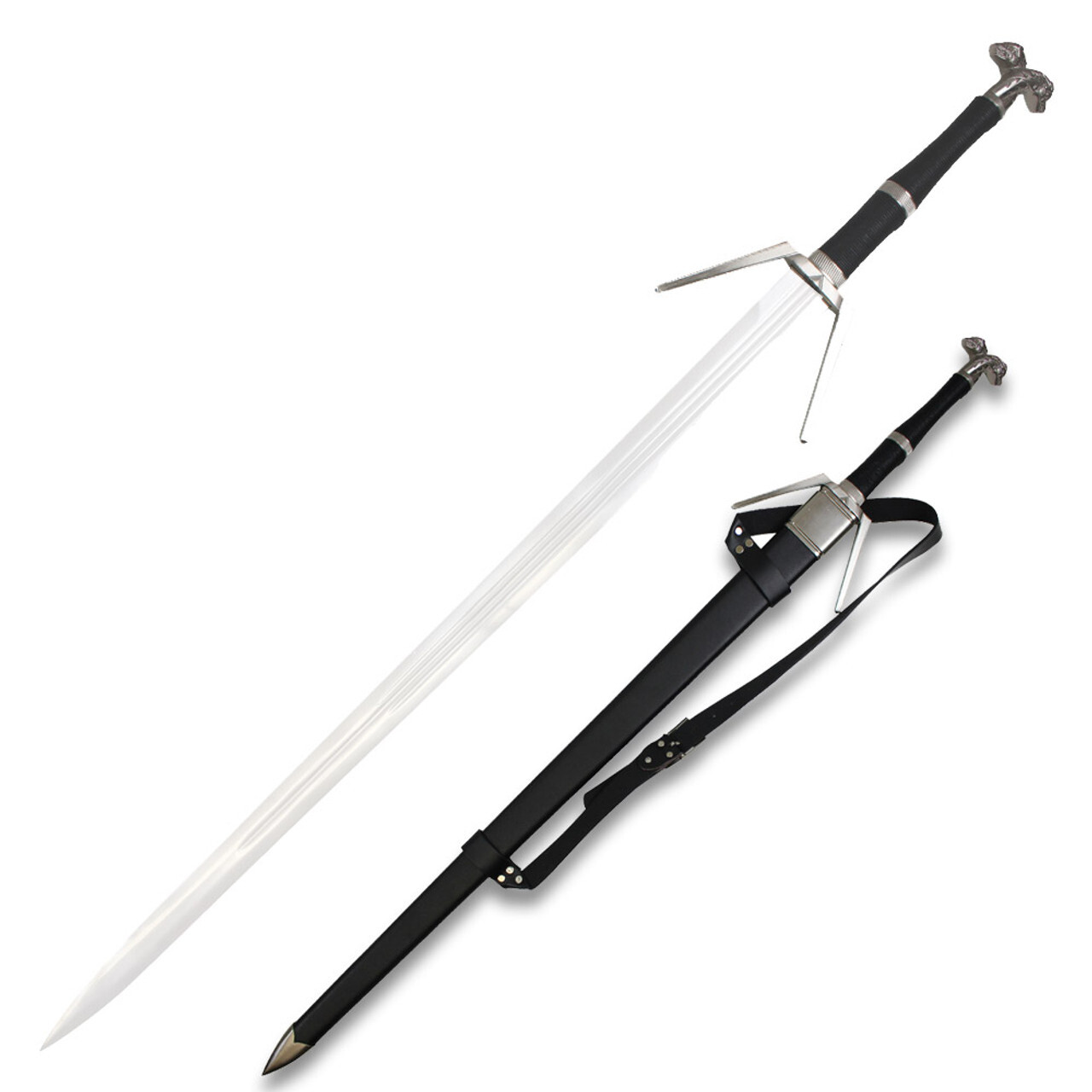 49" Medieval Two Handed Witcher Geralt of Rivia Steel Sword