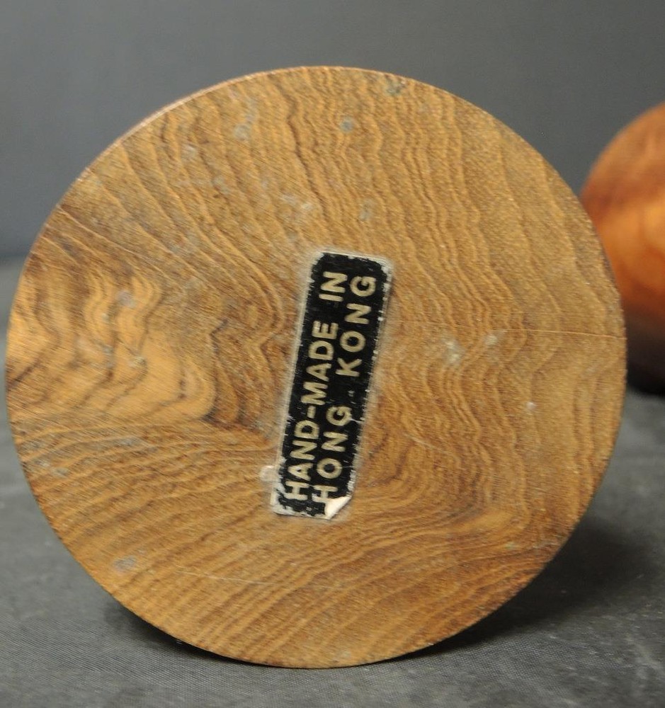 Vintage Contemporary Wood Candlesticks