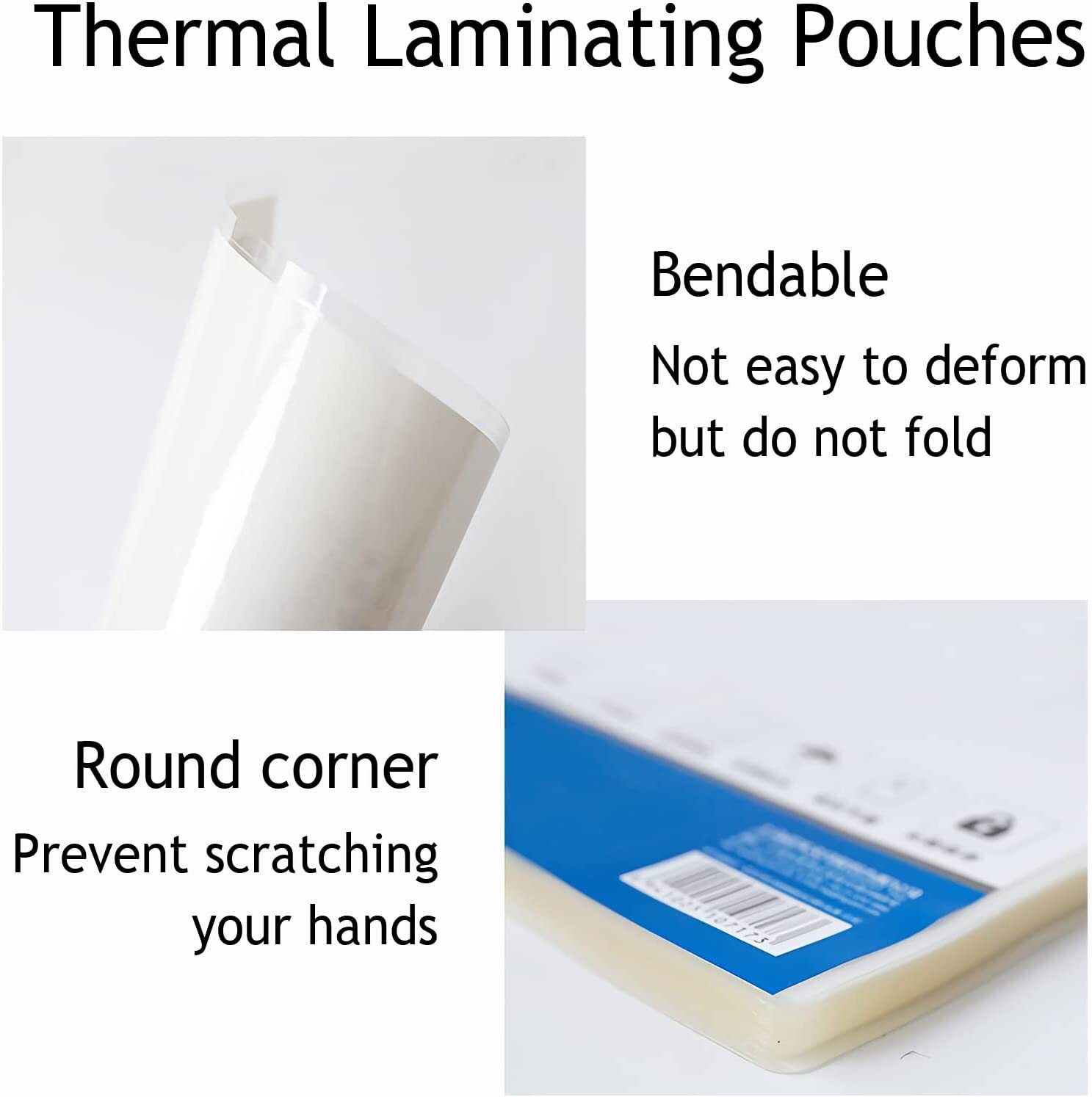 200 Thermal Laminator Pouches 9"x11.5" Laminating Sheets Clear Letter Size 3 Mil