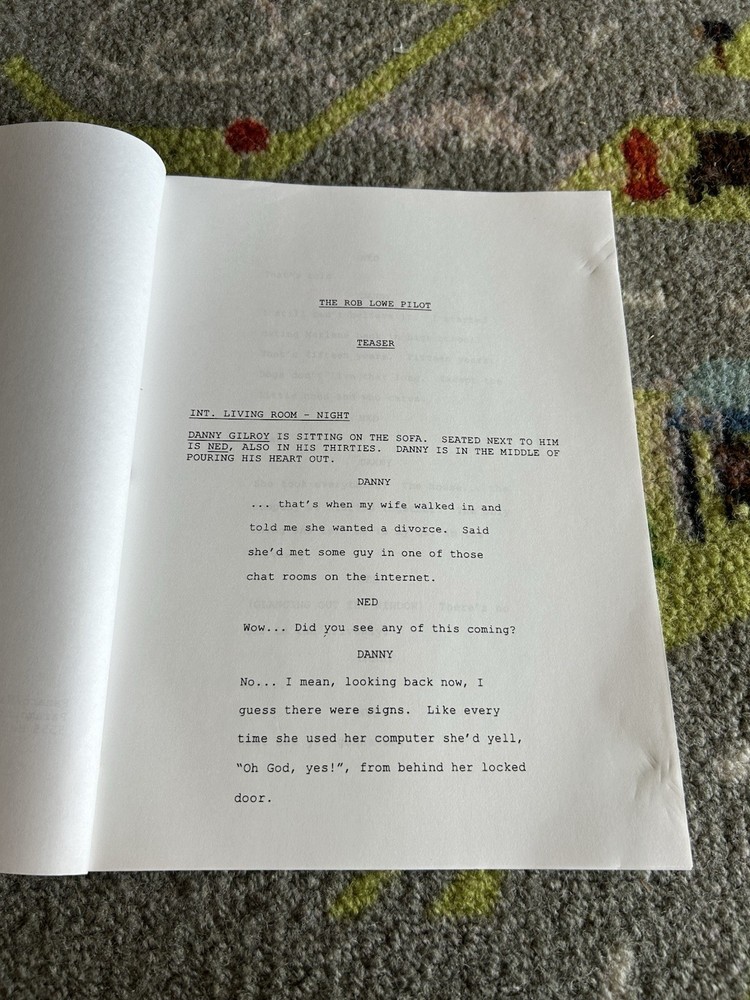 The Rob Lowe Pilot Pre Table Draft 1998 Paramount Original Tv Show Script