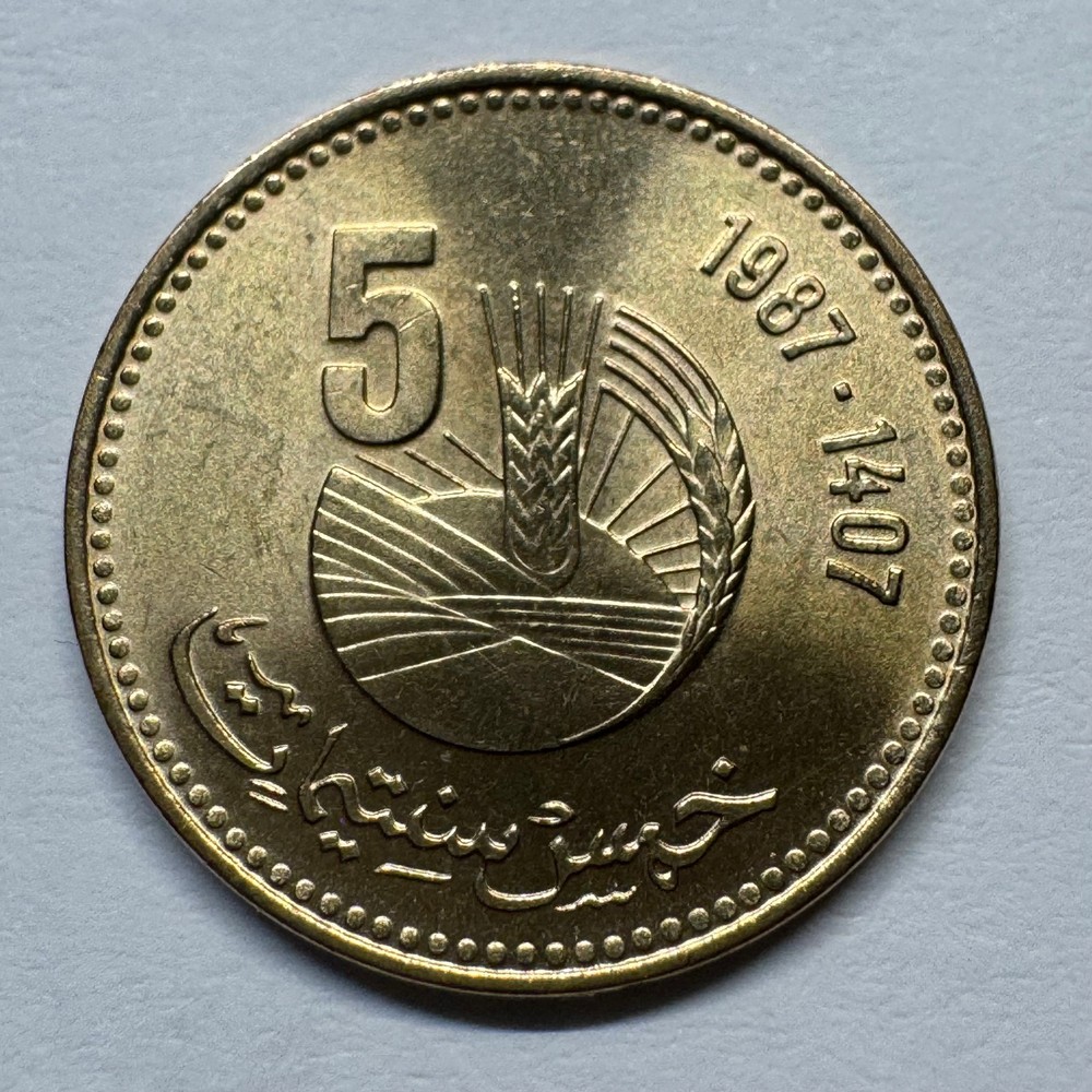1987 Morocco 5 Centimes - Coin #D-030
