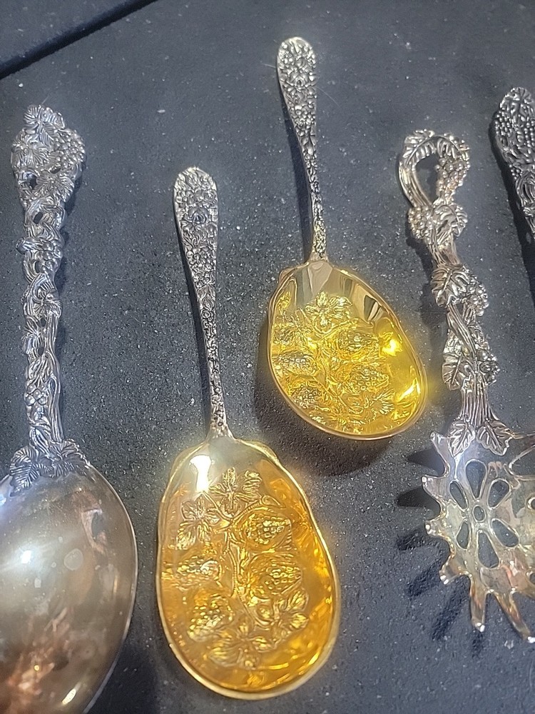 Godinger Silver Plated Grape Vine Flatware Lot