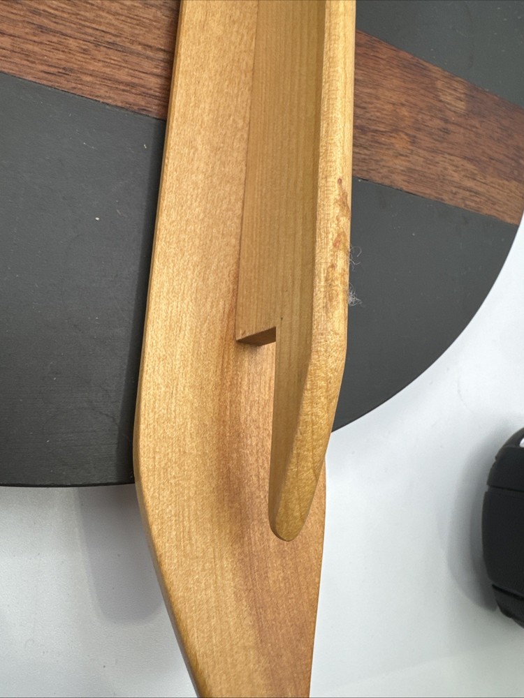 Vintage LeClerc Weaving Ski Shuttle Solid Wood 18”L 1.5”W. EUC