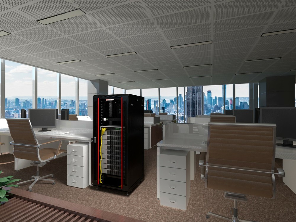 Server Rack 18U Wall Mount Cabinet Locking Networking Data Enclosure VENTED Door