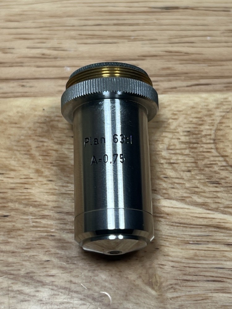 Vintage Reichert Austria Plan 63:1 A=0.75 Microscope Objective