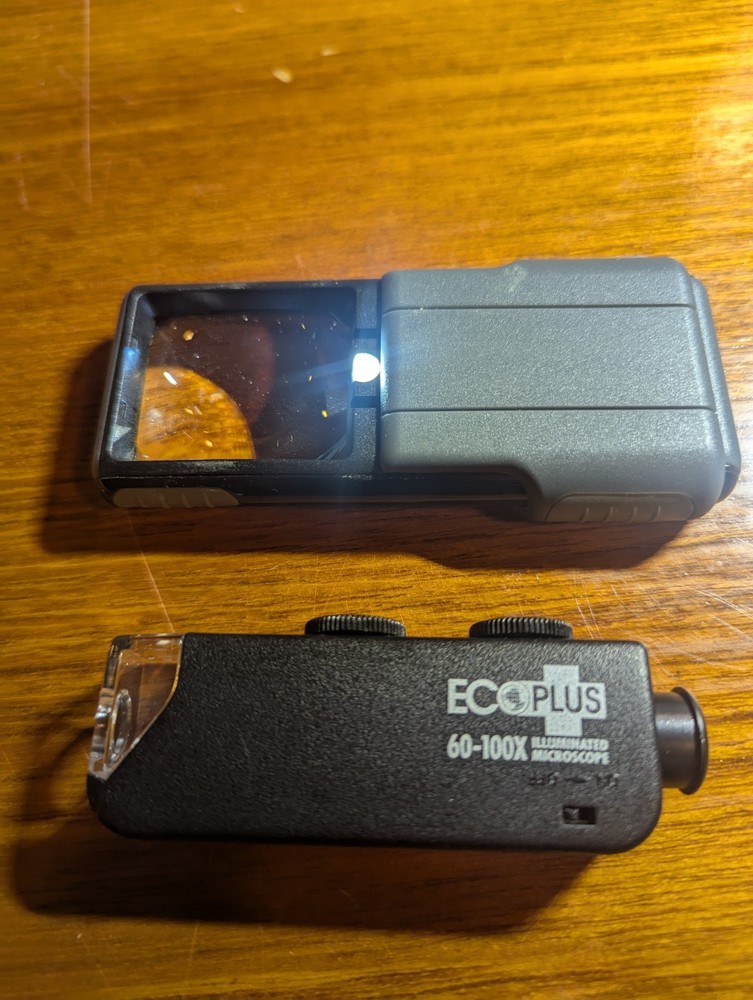 Set Of Two Mini LED Microscopes