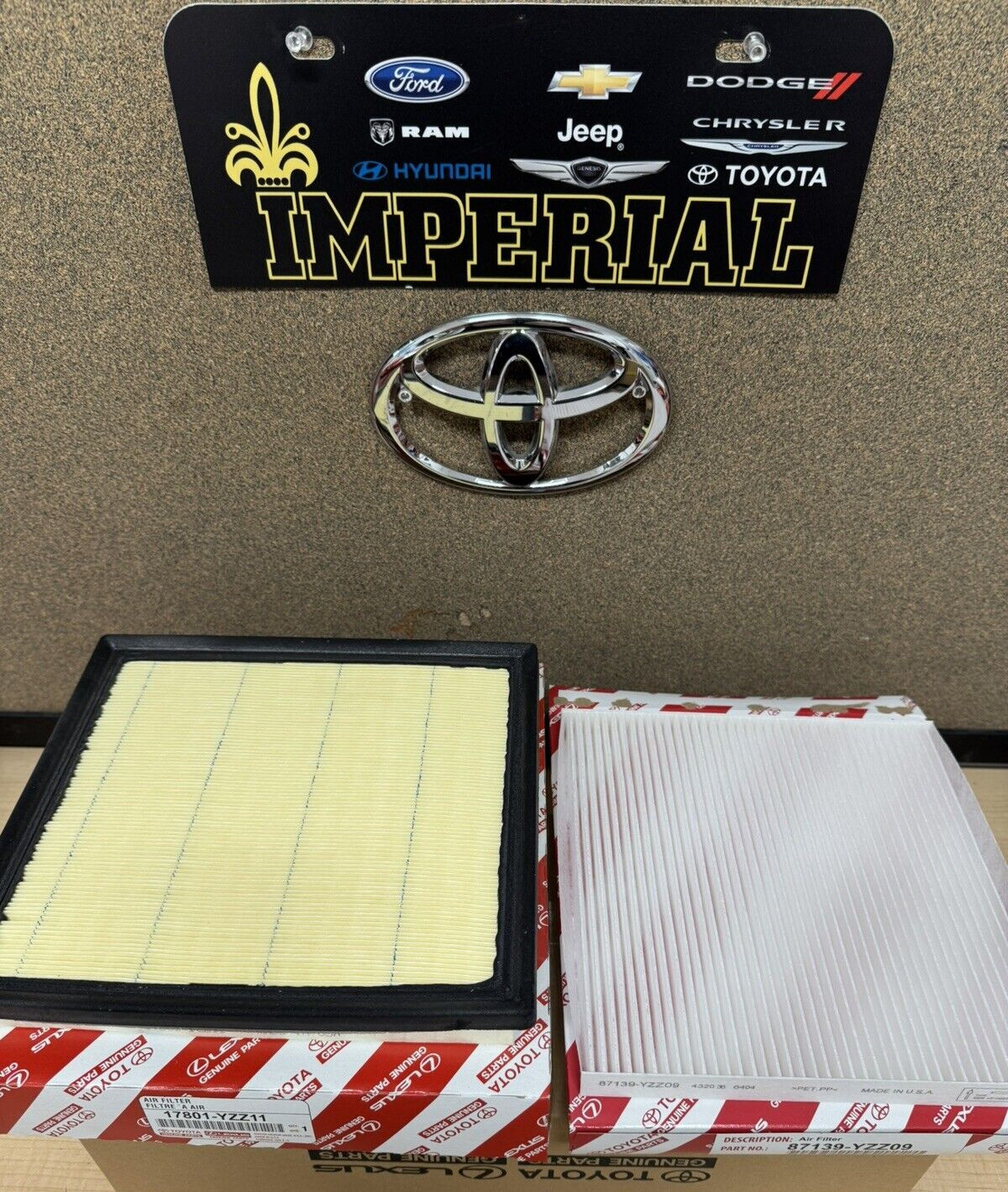 2024-2025 TOYOTA TACOMA NEW ENGINE AIR FILTER & CABIN AIR FILTER GENUINE OEM