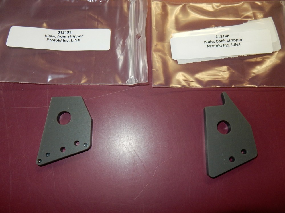 Profold Tabber Front & Back Stripper Plates 312198 & 312199