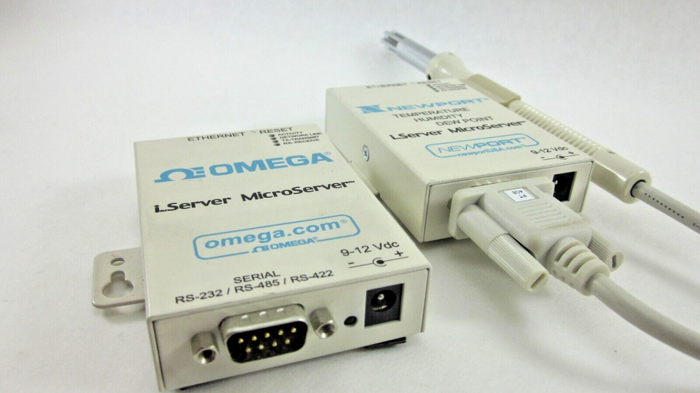2 Omega iTHX-W i Server Temperature Dew Point Humidity, EIS-W Working Pulls