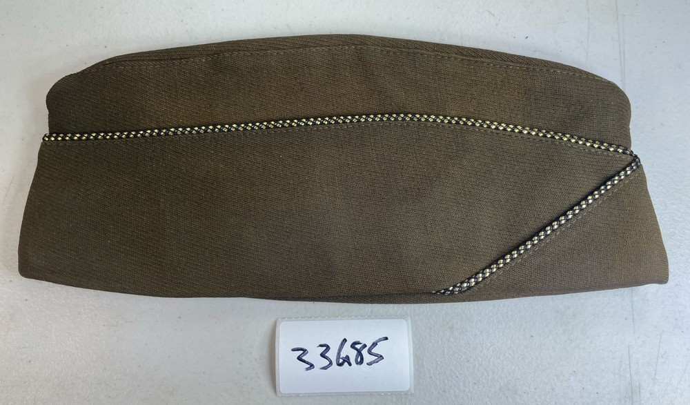 Garrison Cap hat Side Flight WW2 US Army Wool Military 33G85