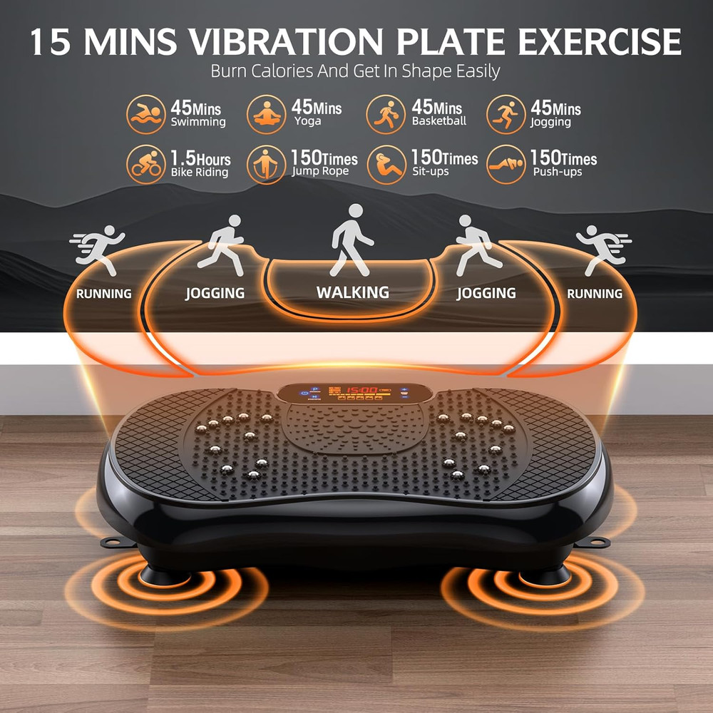 PBYRD Vibration Plate Exercise Machine, Lymphatic Drainage Machine for Weight Lo