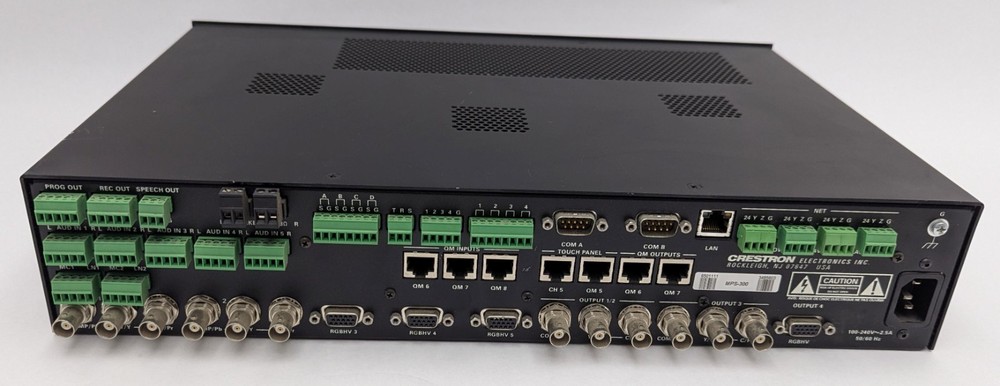 Crestron MPS-300 Professional Presentation System Switcher Amplifier Amp Control