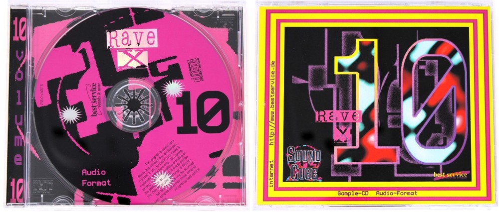 Best Service Sound Cube Audio Format Sample/Sound Library/Sampling 10 CD Box Set