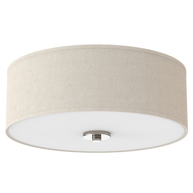 Progress Lighting Inspire 13 in. 2-Light Brushed Nickel Kitchen Ceiling Light