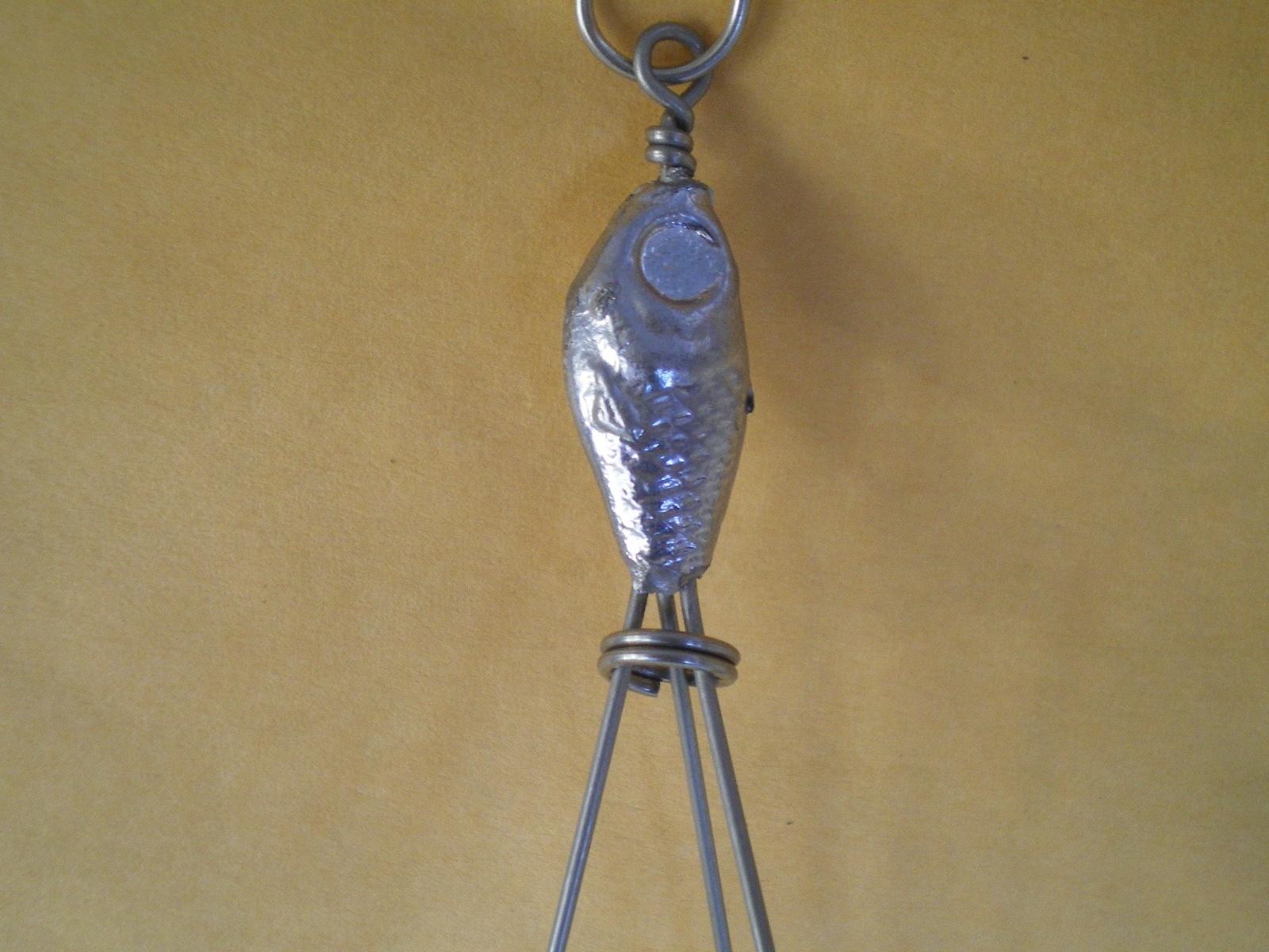 1 CRAPPIE,UMBRELLA,BASS RIG,TESTED IN ALABAMA, TX. 3 ARMS/.039 X 6"/UNPAINTED