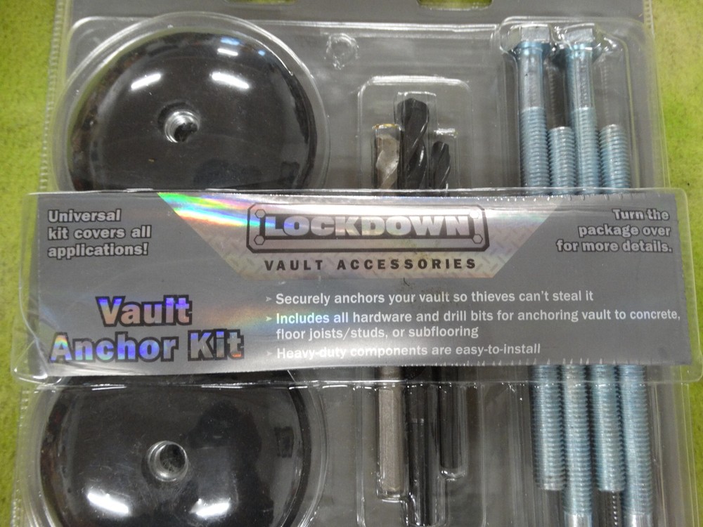 Lockdown Vault Accessories Vault Anchor Kit New