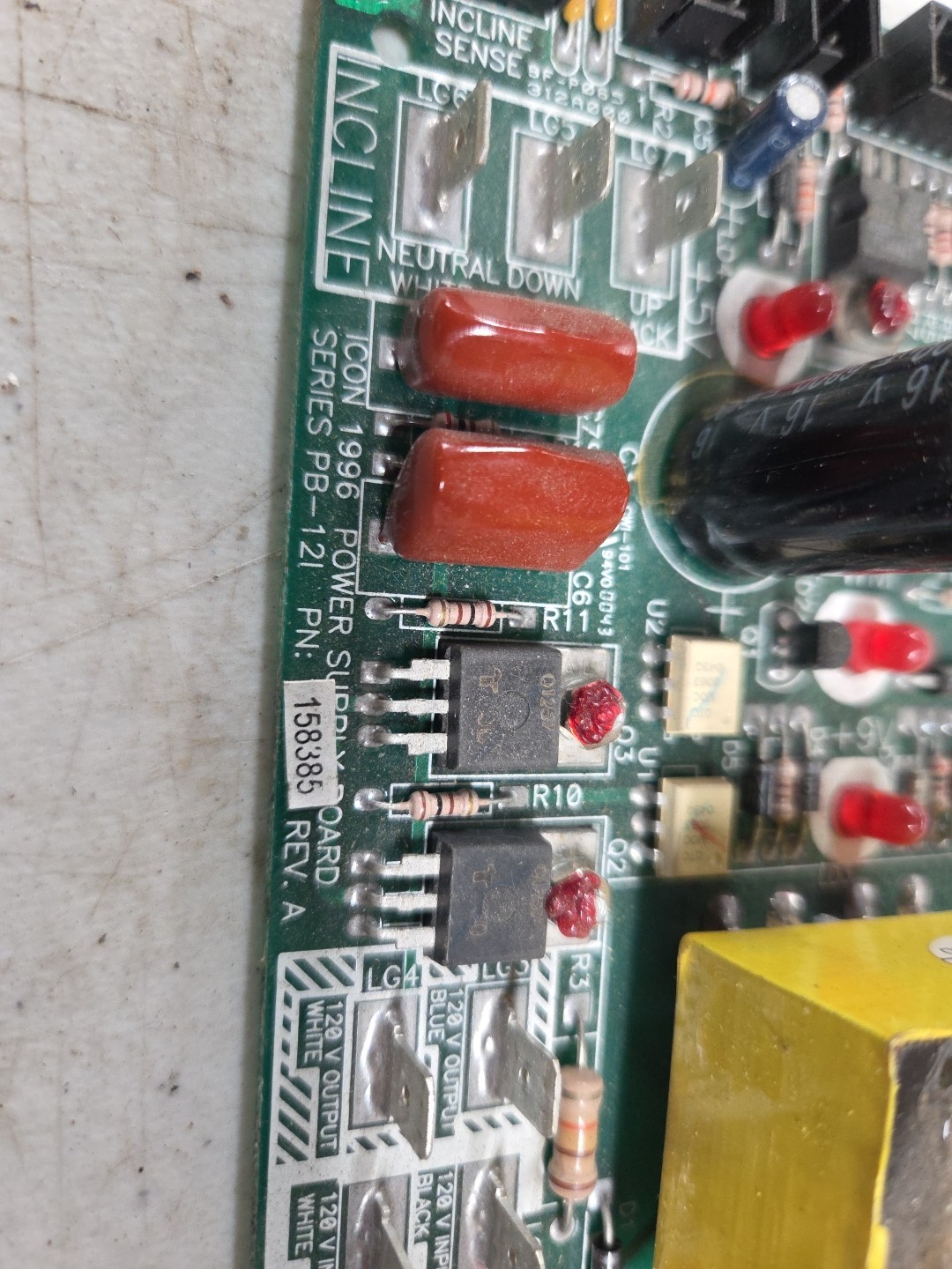 Treadmill Power Supply Board PB-12I PB-121 P/N 158385