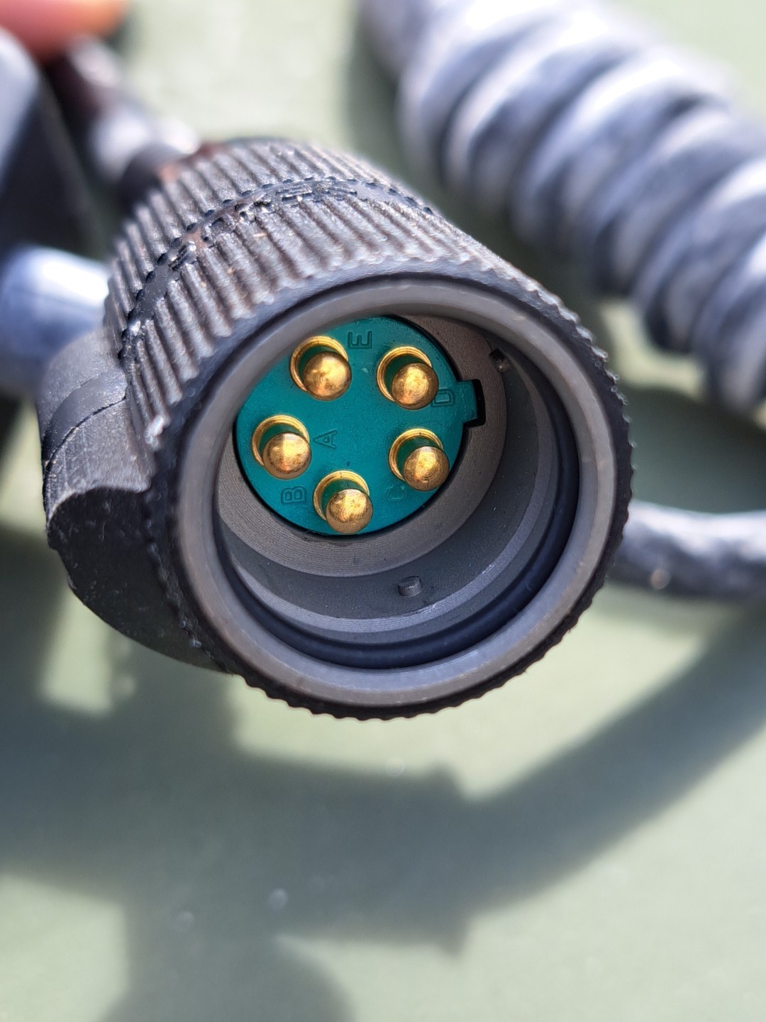 NOS Vintage M80/U Dynamic Radio Microphone Handset ARMY NAVY Old Style Plug M80